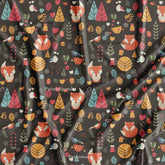 Brown Animal Soft Comfortable Kids Printed fabric for Dress